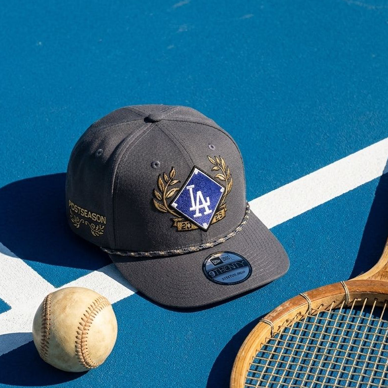 New Era Charcoal Los Angeles Dodgers 2025 National League